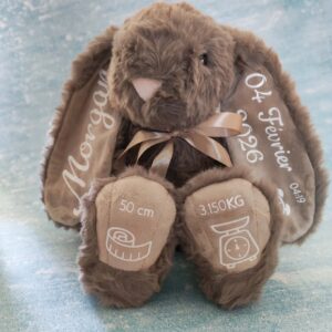 Personnalisation Doudou Lapin Naissance